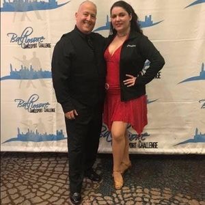 Red Latin dance dress